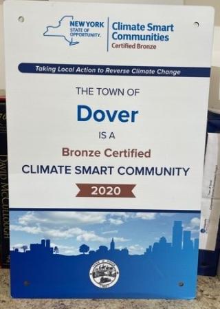 Town of Dover achieves Bronze-level Climate Smart Communities Certification 
