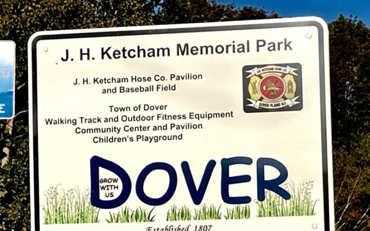 J. H. Ketcham Park Signage and Entrance Improvements Completed by Town Highway Department