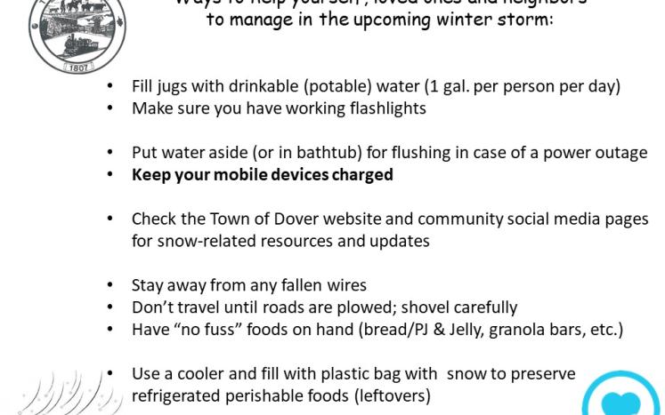 Ways to help yourself, loved ones and neighbors to manage in the upcoming winter storm